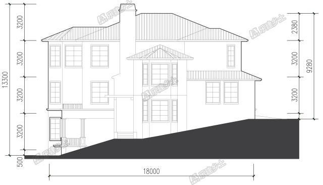 一所“內(nèi)外兼修” 的二層坡地住房設(shè)計(jì)，切勿錯(cuò)失圖紙呦！