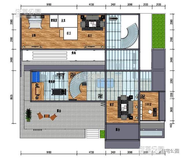 11套頂級現(xiàn)代平頂別墅，第5套馬云都愛，主體150萬不夠？