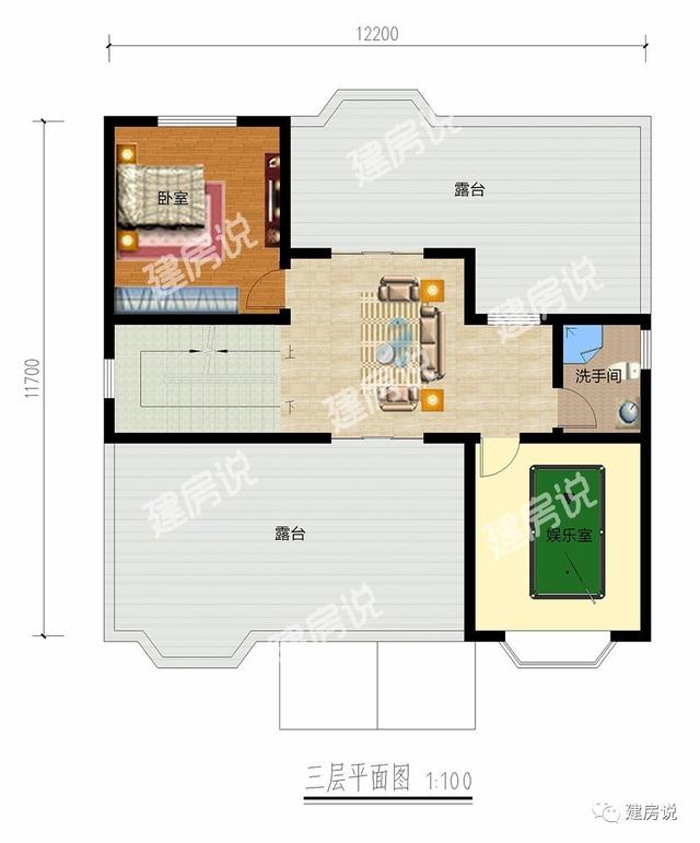 三層農(nóng)村別墅，有飄窗更美觀且很實(shí)用