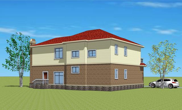 福利來啦！打工回家準(zhǔn)備建漂亮別墅，附建房平面圖