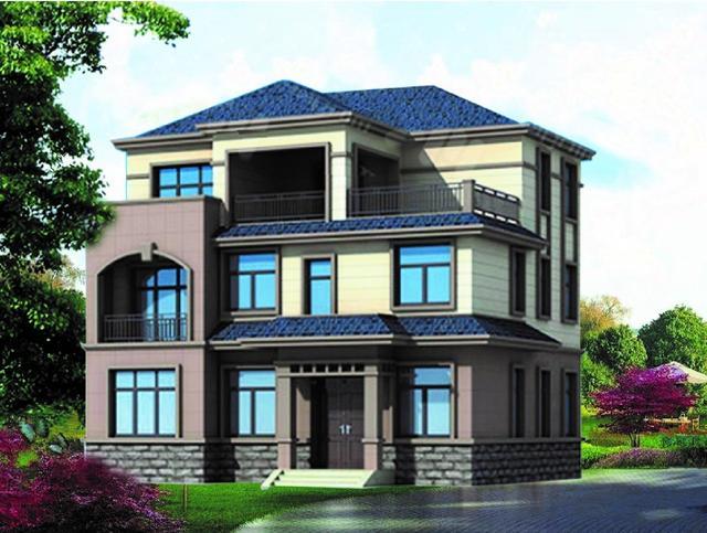 經(jīng)典三層農(nóng)村別墅戶型，既漂亮又便宜全家人都很滿意