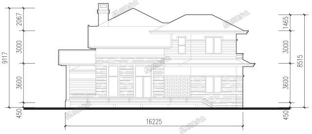 二層簡約別墅，設(shè)計過渡平臺及內(nèi)庭院，讓居住更愜意