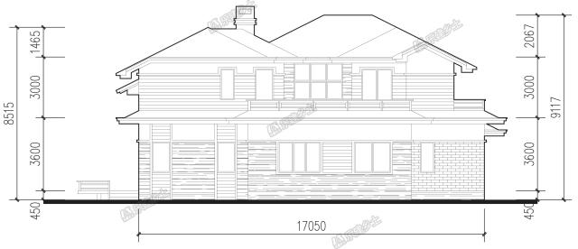 二層簡約別墅，設(shè)計過渡平臺及內(nèi)庭院，讓居住更愜意