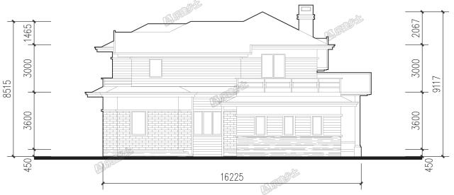 二層簡約別墅，設(shè)計過渡平臺及內(nèi)庭院，讓居住更愜意