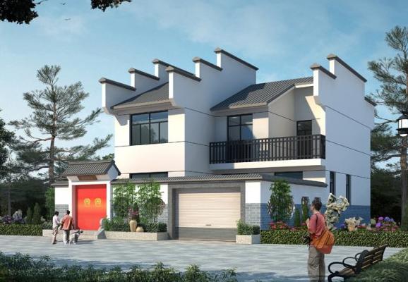 二層徽派鄉(xiāng)村別墅，只要50萬，最愛院子和地下室