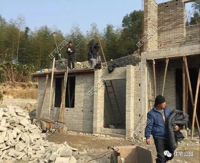 農(nóng)村自建二層住宅施工全過程，附多張施工圖