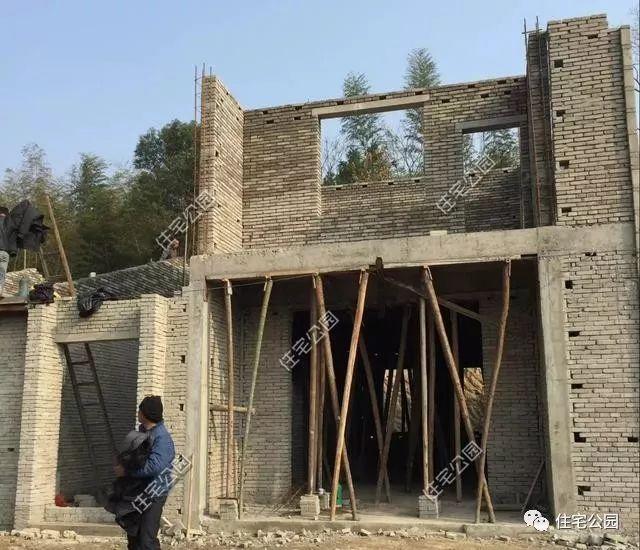 農(nóng)村自建二層住宅施工全過程，附多張施工圖