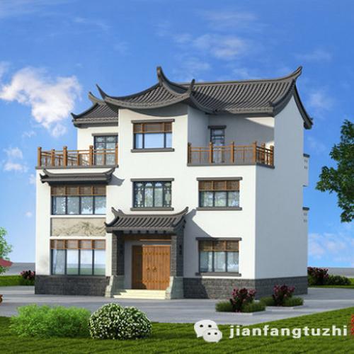 5款徽派風(fēng)格農(nóng)村自建房設(shè)計方案圖，喜歡徽派的收藏了