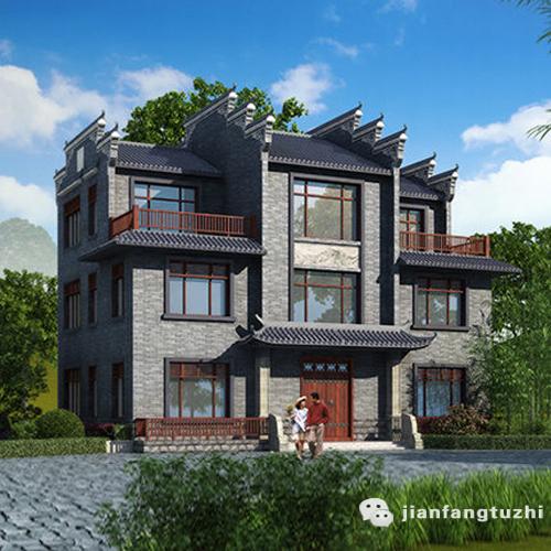 5款徽派風(fēng)格農(nóng)村自建房設(shè)計方案圖，喜歡徽派的收藏了