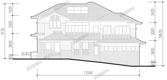 簡(jiǎn)歐風(fēng)格，大氣實(shí)用，二層別墅圖紙分享