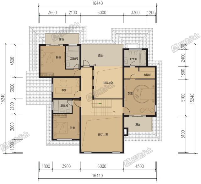 簡(jiǎn)歐風(fēng)格，大氣實(shí)用，二層別墅圖紙分享