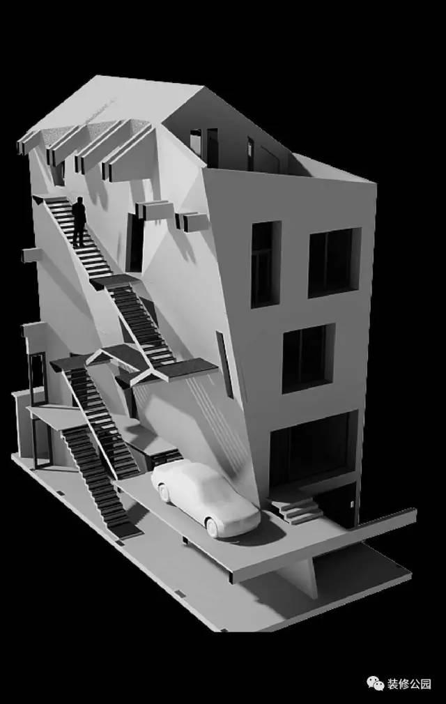 7.5X15米現(xiàn)代鄉(xiāng)村別墅，設(shè)計(jì)核心是采光，帶地下室含平面圖