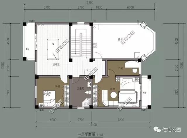 10X16米歐式別墅，外觀美，布局好，7臥室！