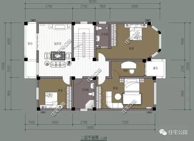 10X16米歐式別墅，外觀美，布局好，7臥室！