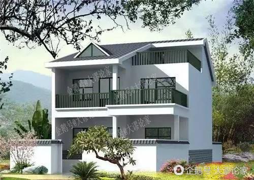 9X12米二層農(nóng)村別墅，不超過規(guī)定面積還能有小院