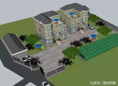 太霸氣了！江西兄妹用1000多平米建兩棟三層別墅