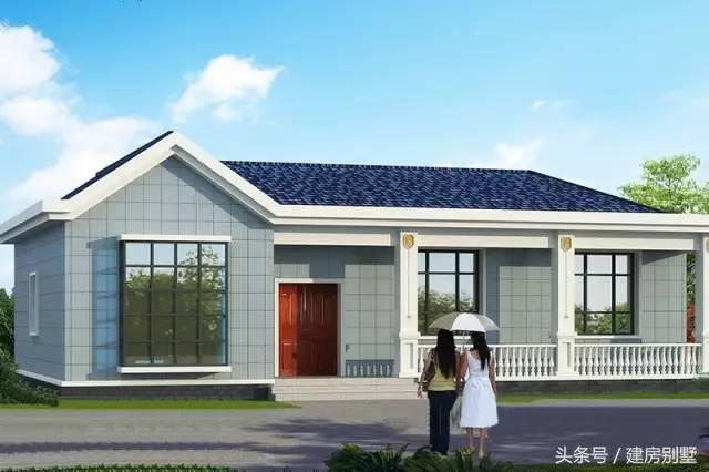兩套一層農(nóng)村別墅戶型，爺奶看上第一套，爸媽喜歡第二套