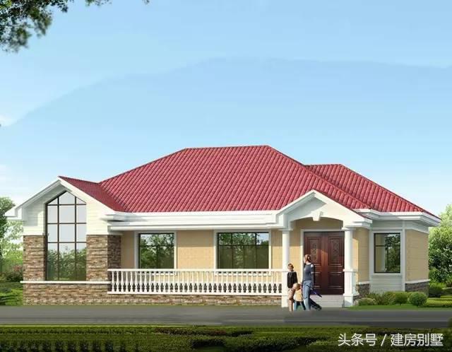 兩套一層農(nóng)村別墅戶型，爺奶看上第一套，爸媽喜歡第二套