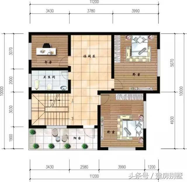 3款開間10米的農(nóng)村別墅戶型，小地基建別墅更精致，大地基羨慕不來(lái)