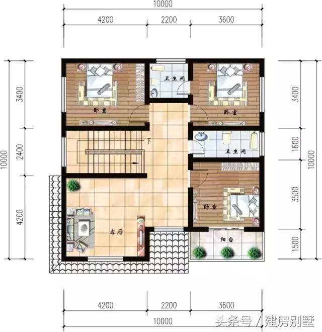 3款開間10米的農(nóng)村別墅戶型，小地基建別墅更精致，大地基羨慕不來(lái)