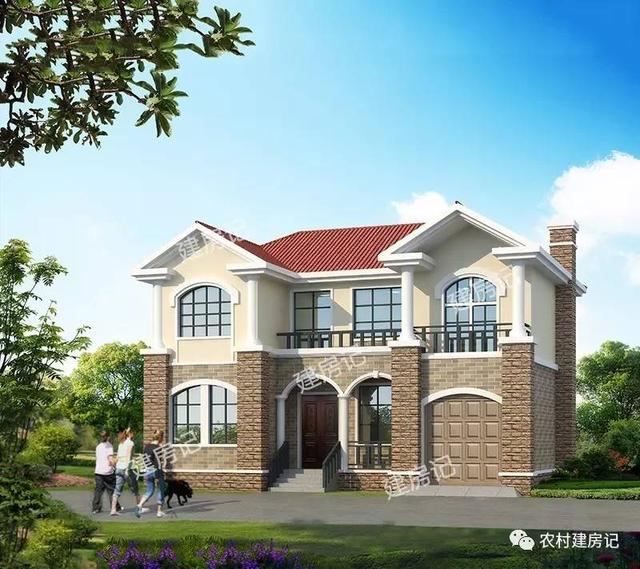 13.2×9米二層實(shí)用農(nóng)村別墅，鄰居看了也想建