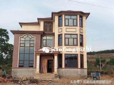 幾組別墅效果圖和完工圖對(duì)比，完工圖比效果圖更漂亮