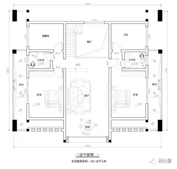 17mX13m新中式別墅圖，鄉(xiāng)村別墅就該是這個樣子