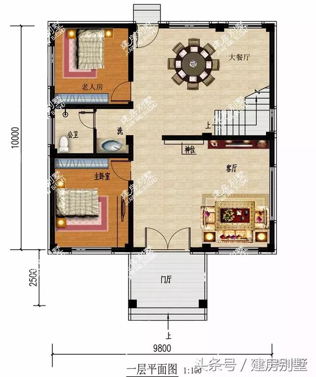 帶獨(dú)立廚房的三層別墅設(shè)計(jì)方案，農(nóng)村還是喜歡獨(dú)立廚房設(shè)計(jì)