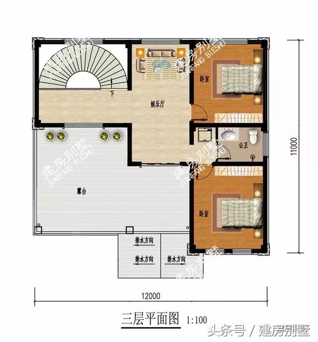 帶獨(dú)立廚房的三層別墅設(shè)計(jì)方案，農(nóng)村還是喜歡獨(dú)立廚房設(shè)計(jì)