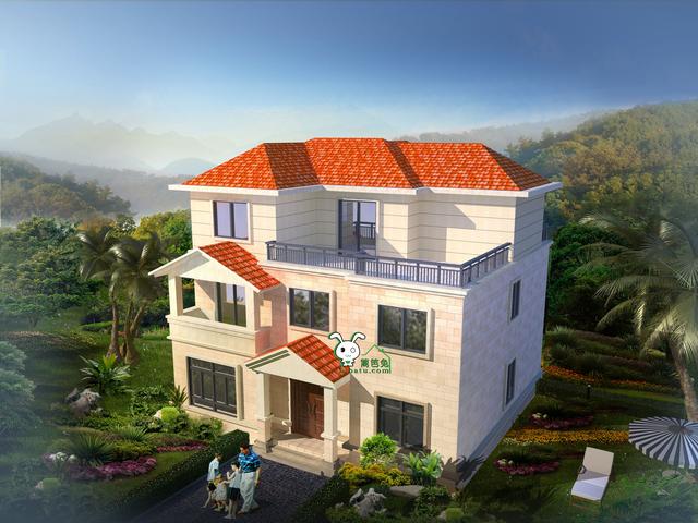 三層樓房設(shè)計(jì)圖包含全套施工圖紙，自建房效果圖