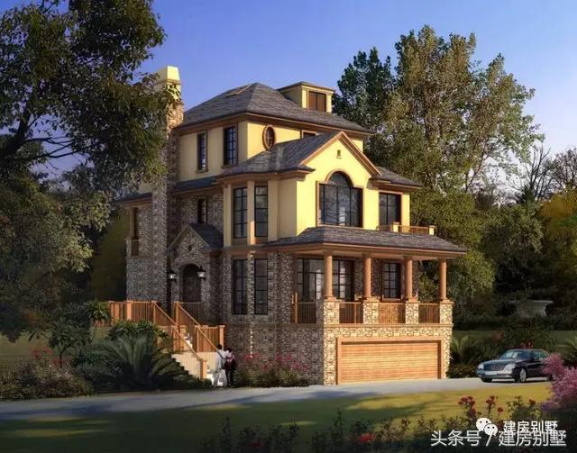 10棟比較純正的歐美風格別墅外觀效果圖片，好看