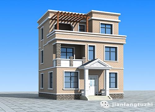 三層80㎡平屋頂自建房方案戶型圖，簡(jiǎn)約而不簡(jiǎn)單