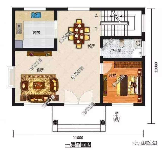 2套占地100平的農(nóng)村別墅，戶型方正、實(shí)用！