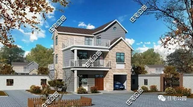 2套農(nóng)村帶車庫(kù)別墅，平頂實(shí)用還是坡頂實(shí)用？