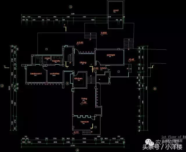 22x18米二層簡(jiǎn)歐獨(dú)棟別墅，含施工+裝修圖！