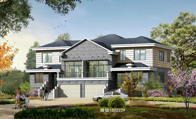 農村小別墅設計圖 新農村三層住宅設計圖 兩層自建別墅施工圖紙！