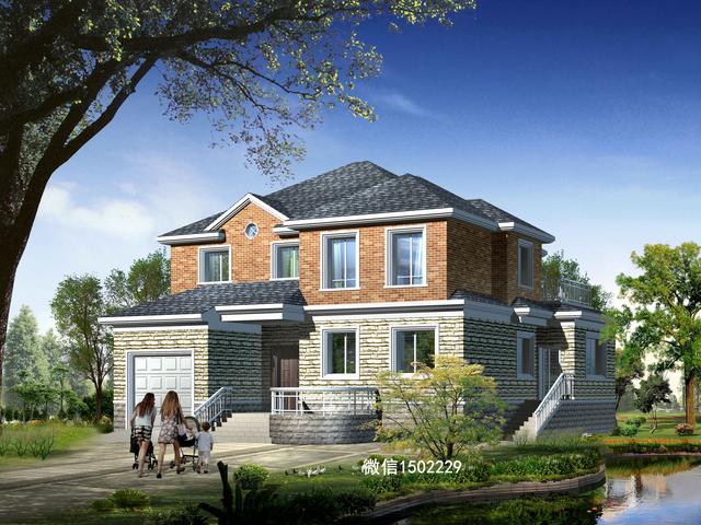 農村小別墅設計圖 新農村三層住宅設計圖 兩層自建別墅施工圖紙！