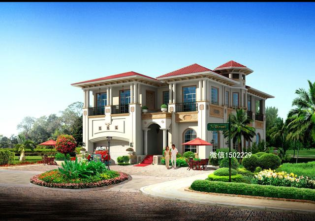 農村小別墅設計圖 新農村三層住宅設計圖 兩層自建別墅施工圖紙！