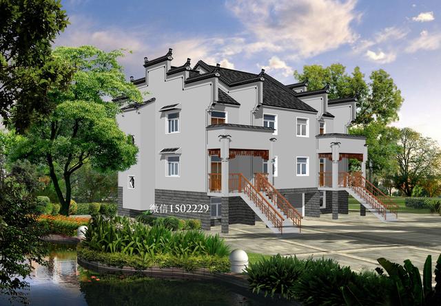 農村小別墅設計圖 新農村三層住宅設計圖 兩層自建別墅施工圖紙！