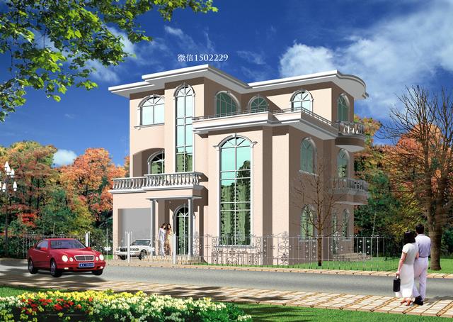 農村小別墅設計圖 新農村三層住宅設計圖 兩層自建別墅施工圖紙！