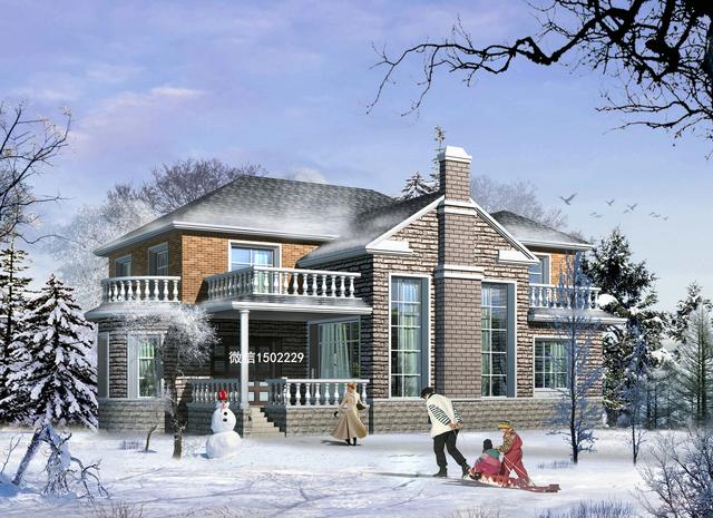 農村小別墅設計圖 新農村三層住宅設計圖 兩層自建別墅施工圖紙！