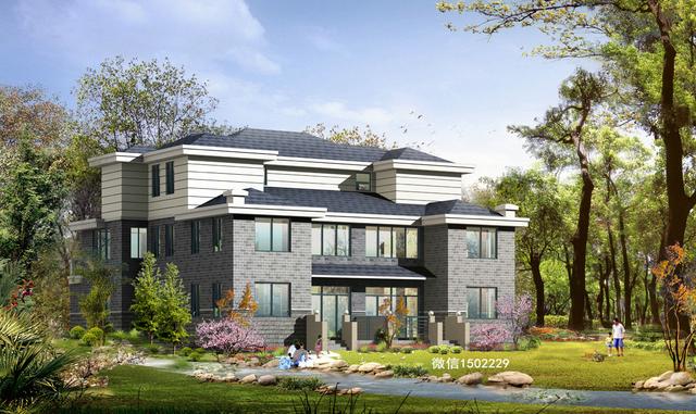 農村小別墅設計圖 新農村三層住宅設計圖 兩層自建別墅施工圖紙！