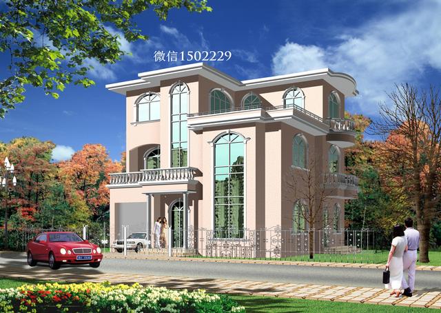 農村小別墅設計圖 新農村三層住宅設計圖 兩層自建別墅施工圖紙！