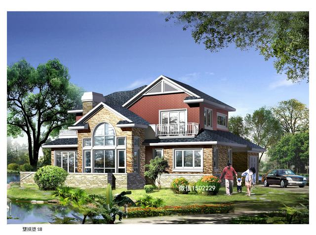 農村小別墅設計圖 新農村三層住宅設計圖 兩層自建別墅施工圖紙！