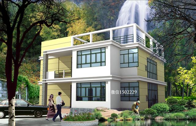 農村小別墅設計圖 新農村三層住宅設計圖 兩層自建別墅施工圖紙！