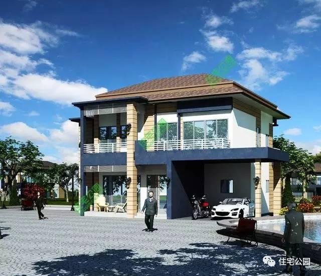 2層農村小戶型別墅，露臺車庫全都有，這樣的房子才實用！