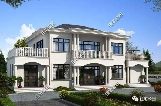 農(nóng)村自建歐式別墅21X12米，四平八穩(wěn)、潔污分離！