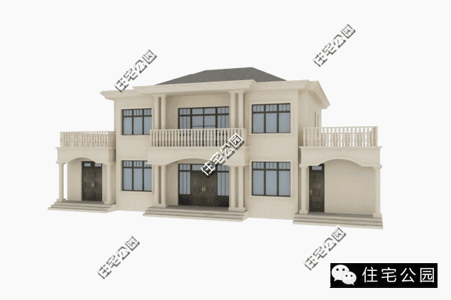 農(nóng)村自建歐式別墅21X12米，四平八穩(wěn)、潔污分離！