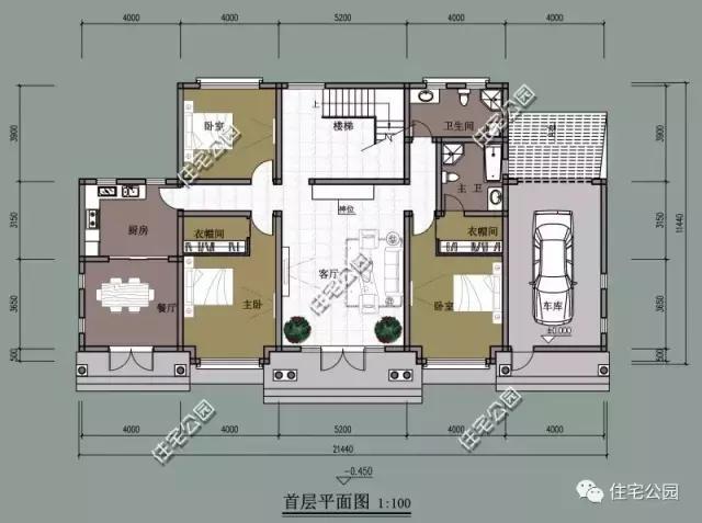 農(nóng)村自建歐式別墅21X12米，四平八穩(wěn)、潔污分離！