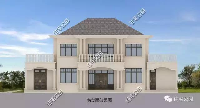 農(nóng)村自建歐式別墅21X12米，四平八穩(wěn)、潔污分離！